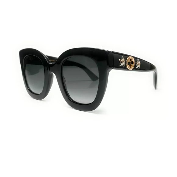 Gucci Black Grey Women\'s Gradient Sunglasses